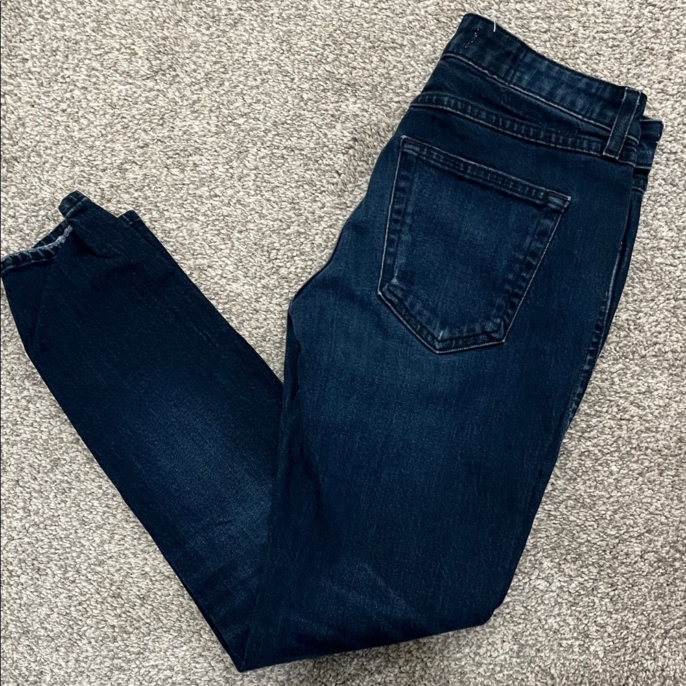 AMO Women's Dark Blue Straight Leg Jeans